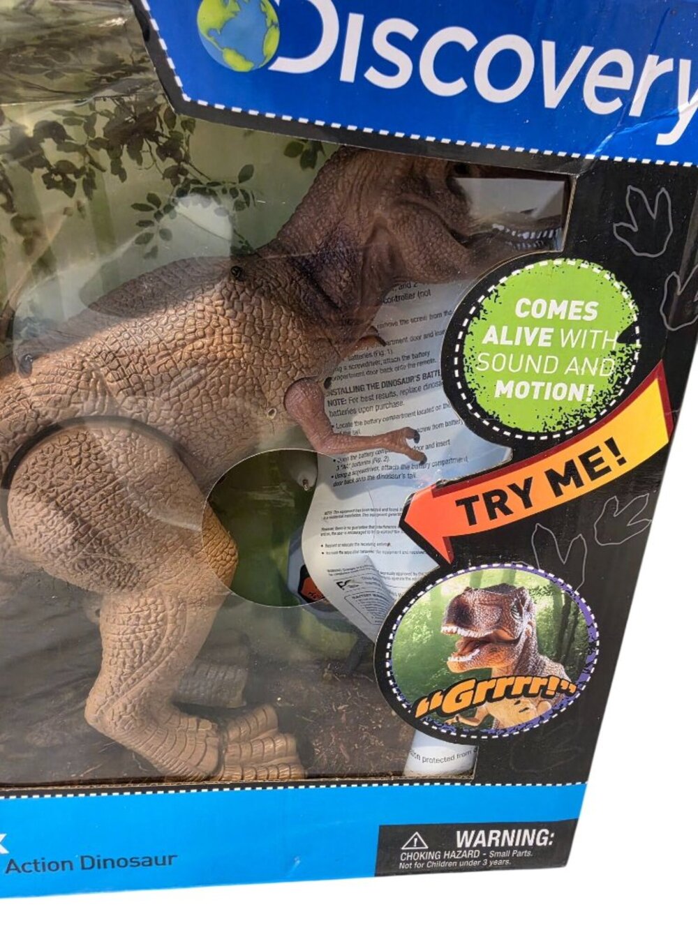 Discovery Kids RC T-Rex Radio Controlled Action Dinosaur Electronic Toy Damaged